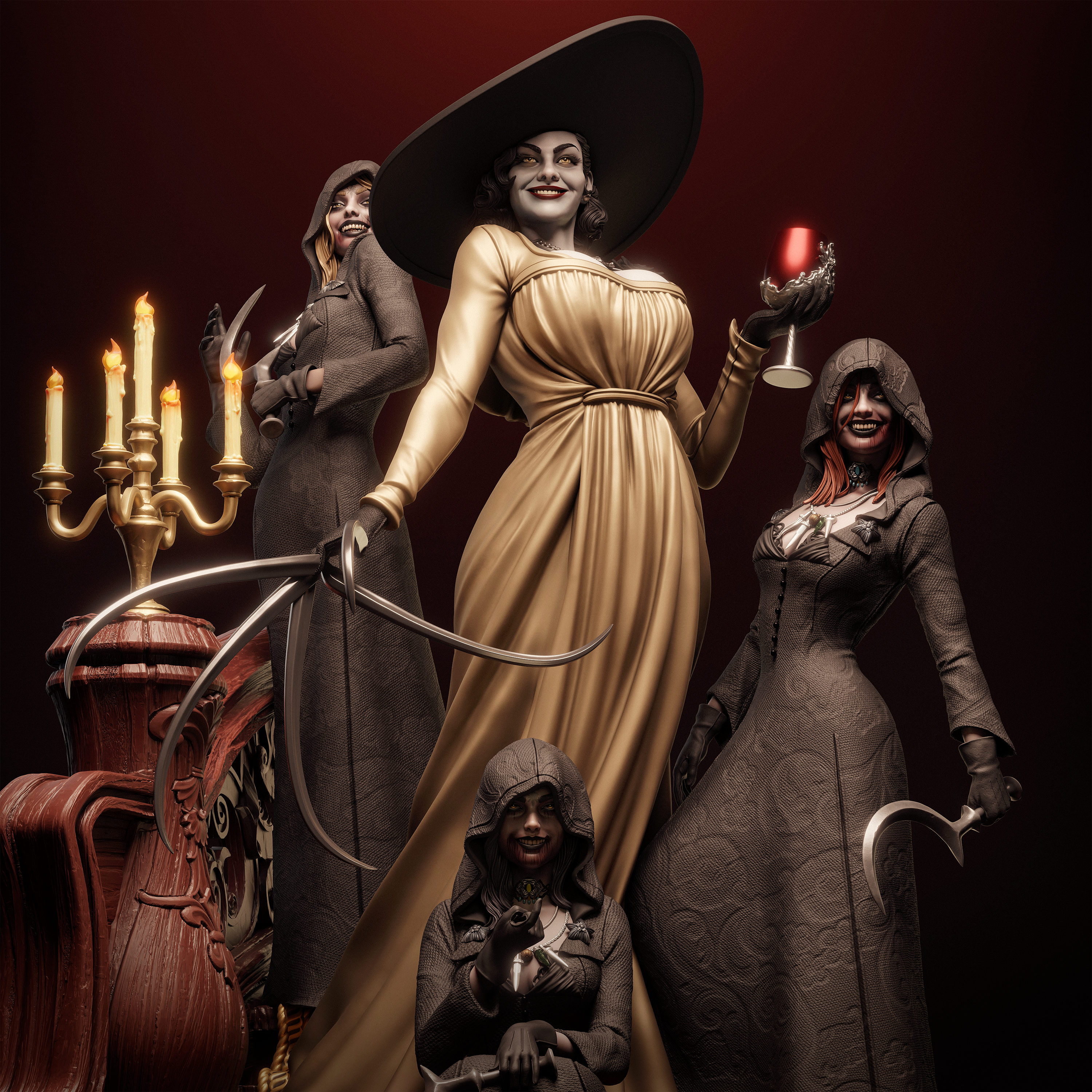 Crimson Chalice Sovereign | 1/6 Unpainted Resin Kit Model