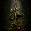 Verdant Vine Enchantress | 1/6 Unpainted Resin Kit Model