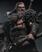 Rugged Barbarian Warrior | 1/6 Unpainted Resin Kit Model