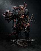 Rugged Barbarian Warrior | 1/6 Unpainted Resin Kit Model