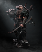 Rugged Barbarian Warrior | 1/6 Unpainted Resin Kit Model