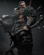Rugged Barbarian Warrior | 1/6 Unpainted Resin Kit Model