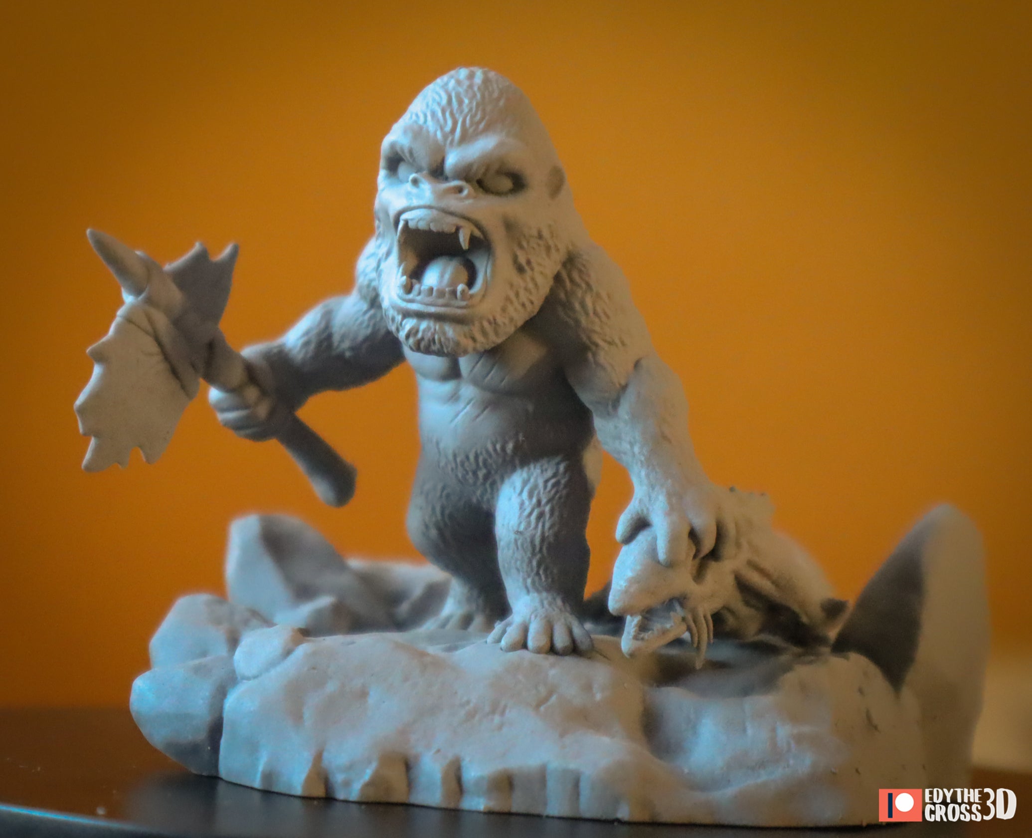 Primal Apex Clash | Chibi Unpainted Resin Kit Model