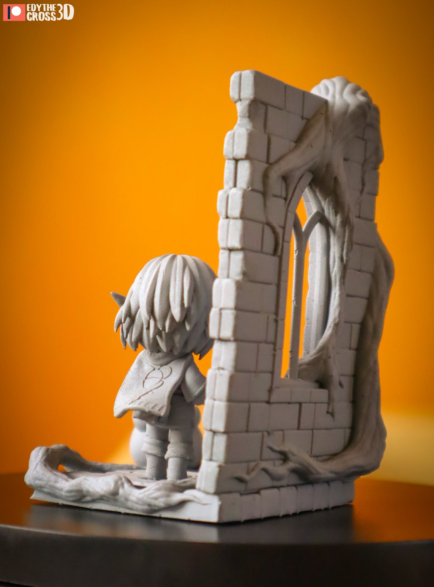 Mossveil Ruins Wanderer | Chibi Unpainted Resin Kit Model