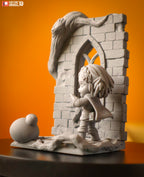 Mossveil Ruins Wanderer | Chibi Unpainted Resin Kit Model