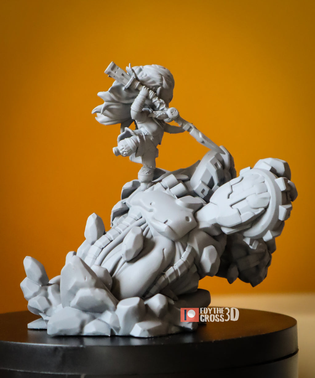 Gearbreaker Vanguard | Chibi Unpainted Resin Kit Model