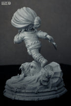 Silvermane Beastslayer | Chibi Unpainted Resin Kit Model