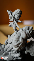 Gearbreaker Vanguard | Chibi Unpainted Resin Kit Model