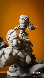 Gearbreaker Vanguard | Chibi Unpainted Resin Kit Model