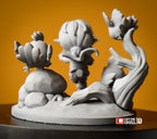Bramblefowl Scamp | Chibi Unpainted Resin Kit Model