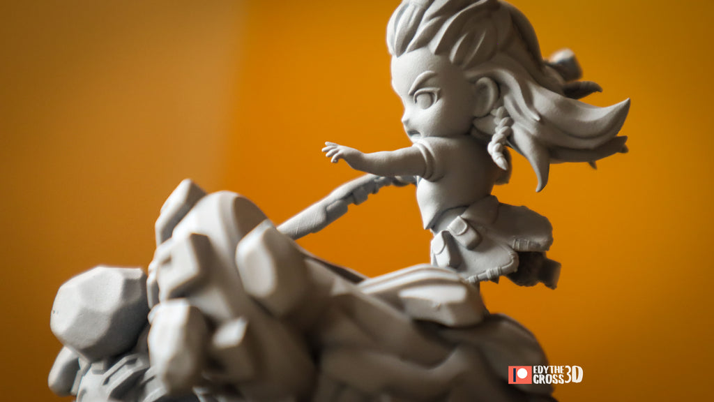 Gearbreaker Vanguard | Chibi Unpainted Resin Kit Model