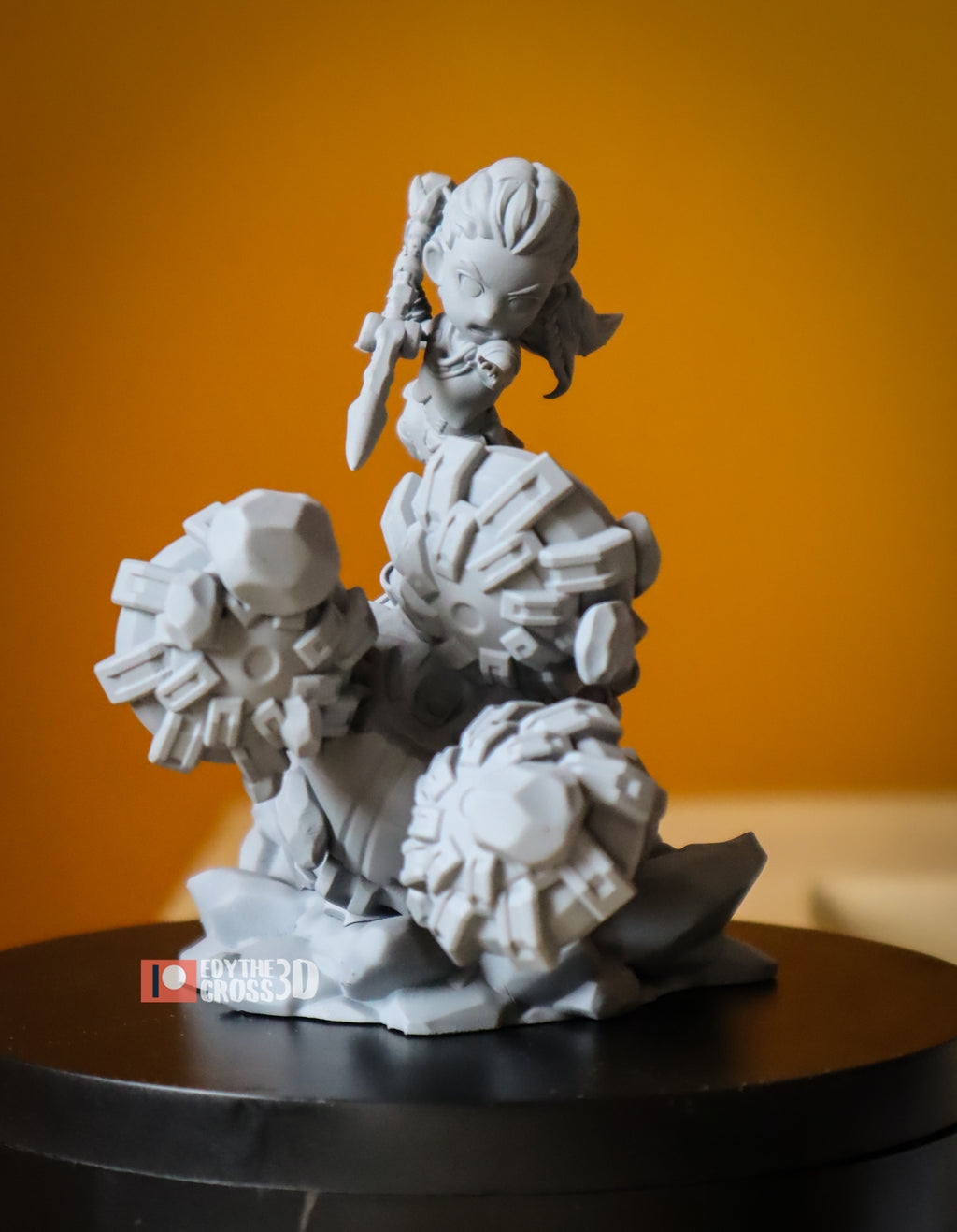 Gearbreaker Vanguard | Chibi Unpainted Resin Kit Model