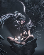 Obsidian Wing Seraph | 1/6 Unpainted Resin Kit Model