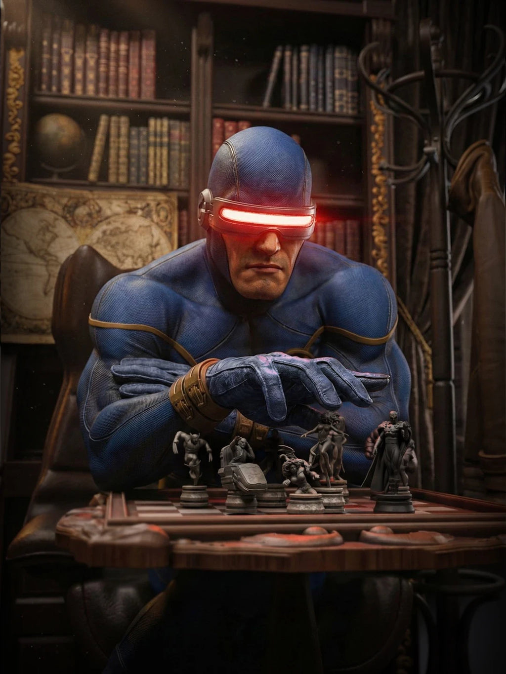 Crimson Visor Tactician | 1/6 Unpainted Resin Kit Model