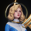 Stellar Voyager Pinup | 1/6 Unpainted Resin Kit Model