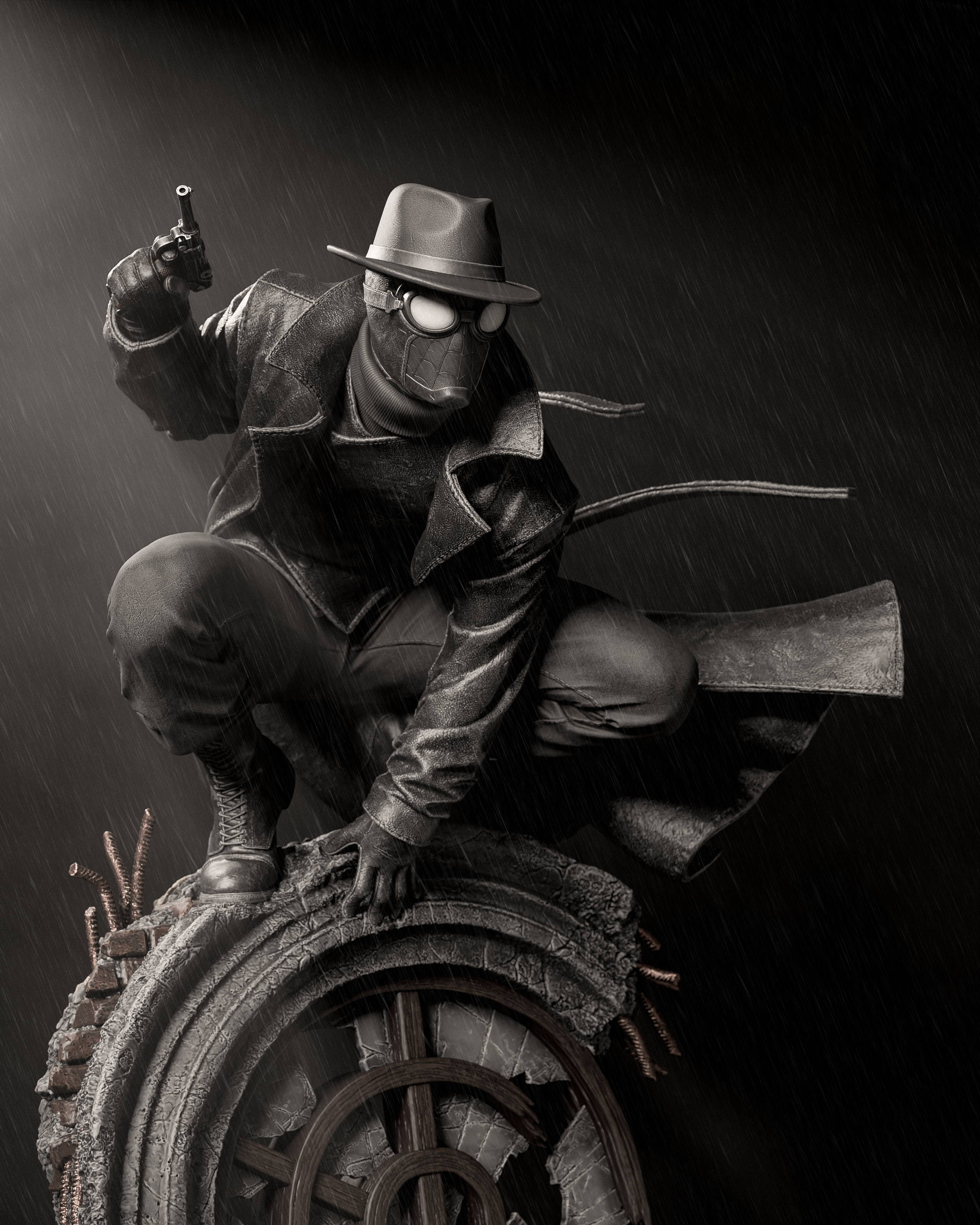 Shadowveil Vigilante | 1/6 Unpainted Resin Kit Model