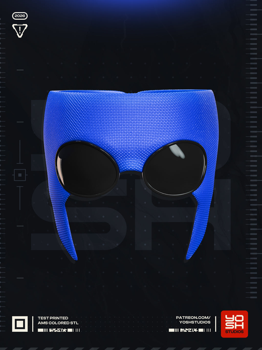 Ethereal Falcon Visor | 1:1 Full Color FDM Model