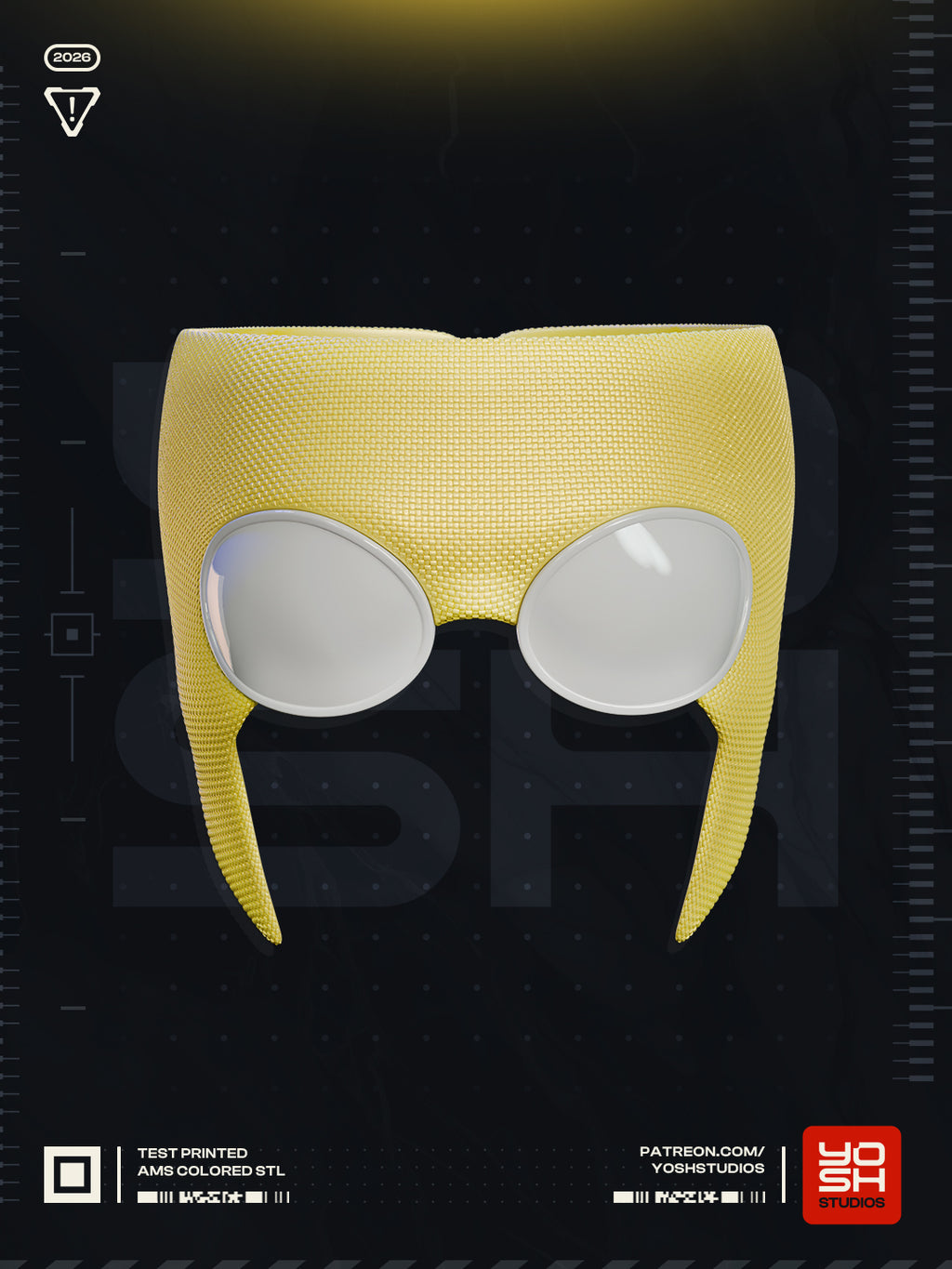 Ethereal Falcon Visor | 1:1 Full Color FDM Model