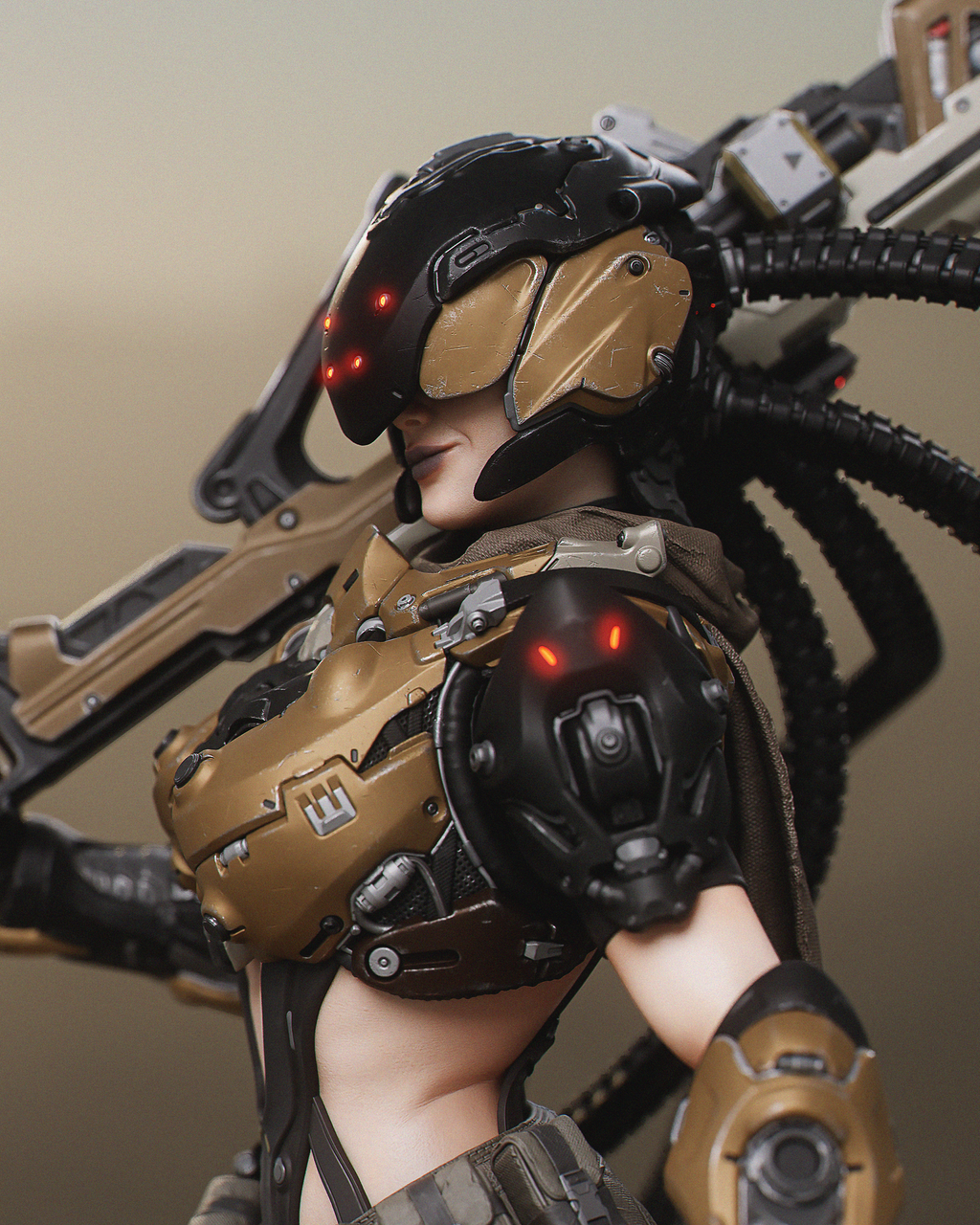 Iron Serpent Wasteland Warden | 1/6 Unpainted Resin Kit Model