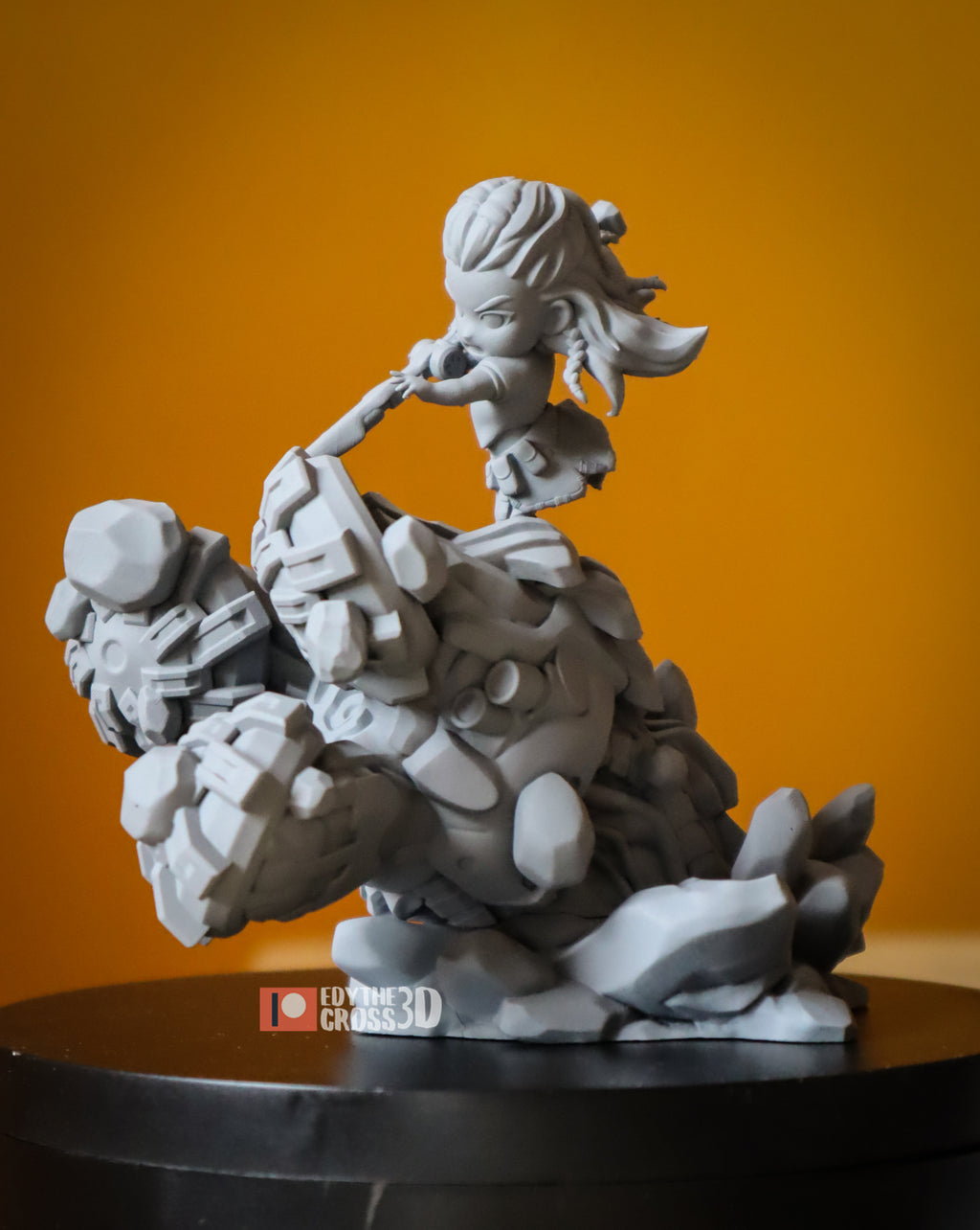Gearbreaker Vanguard | Chibi Unpainted Resin Kit Model