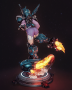 Stellar Flame Ace | 1/6 Unpainted Resin Kit Model