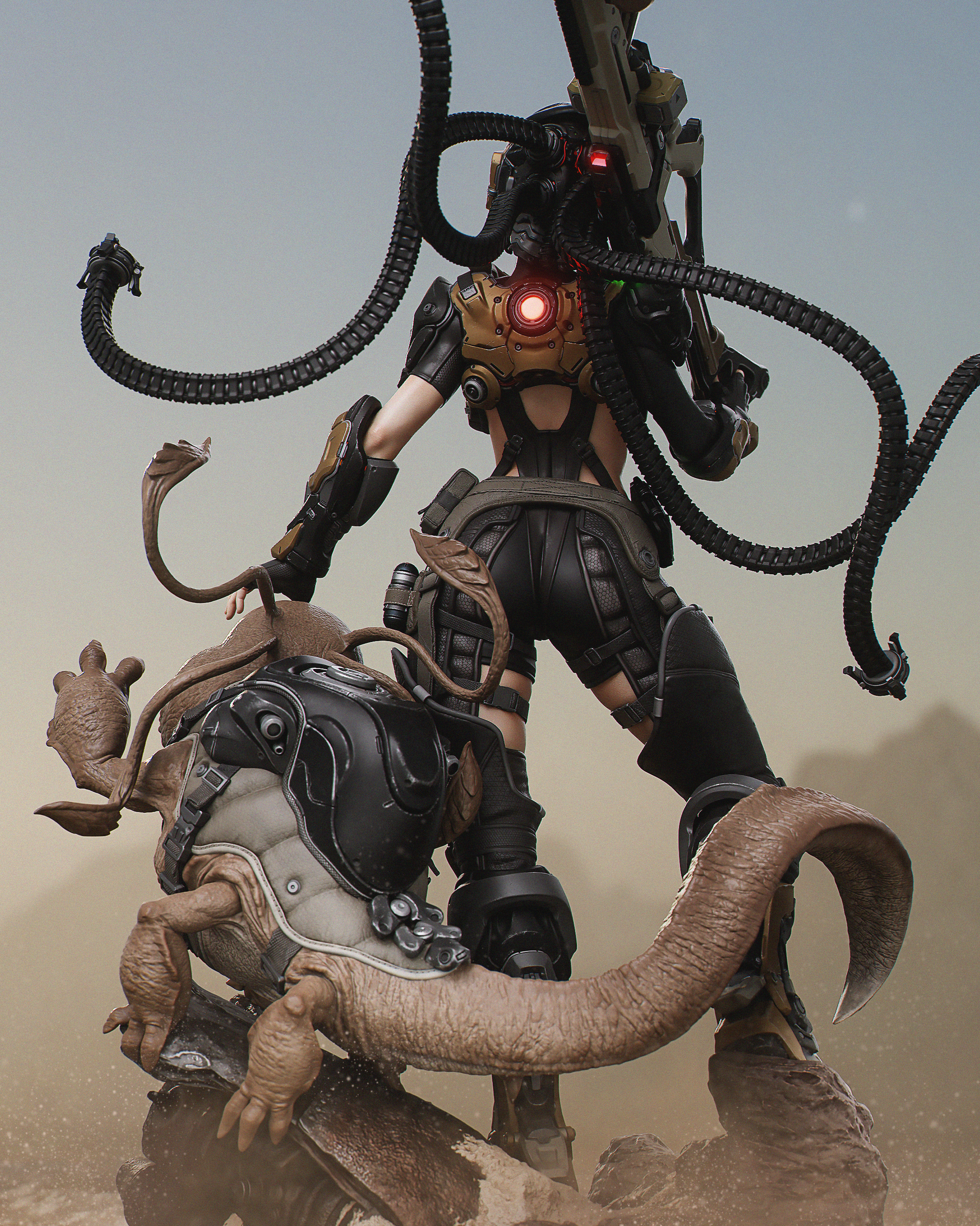Iron Serpent Wasteland Warden | 1/6 Unpainted Resin Kit Model