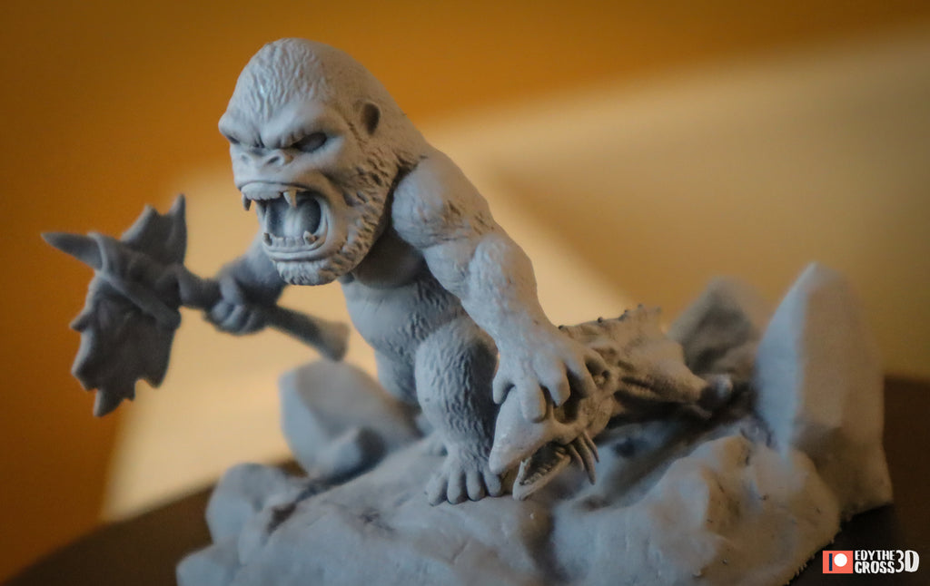 Primal Apex Clash | Chibi Unpainted Resin Kit Model
