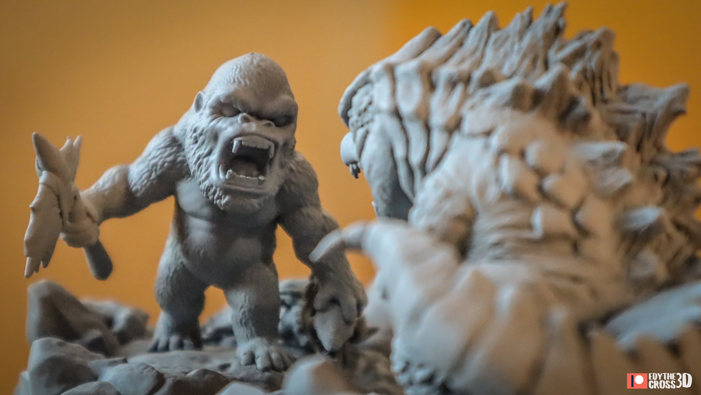 Primal Apex Clash | Chibi Unpainted Resin Kit Model