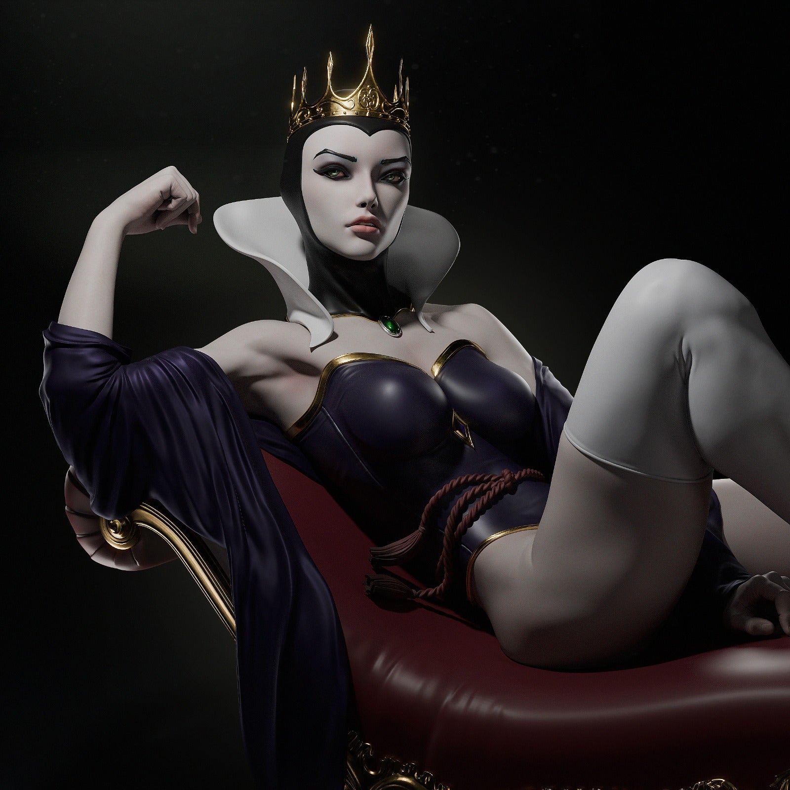 Ebony Crown Sovereign | 1/6 Unpainted Resin Kit Model