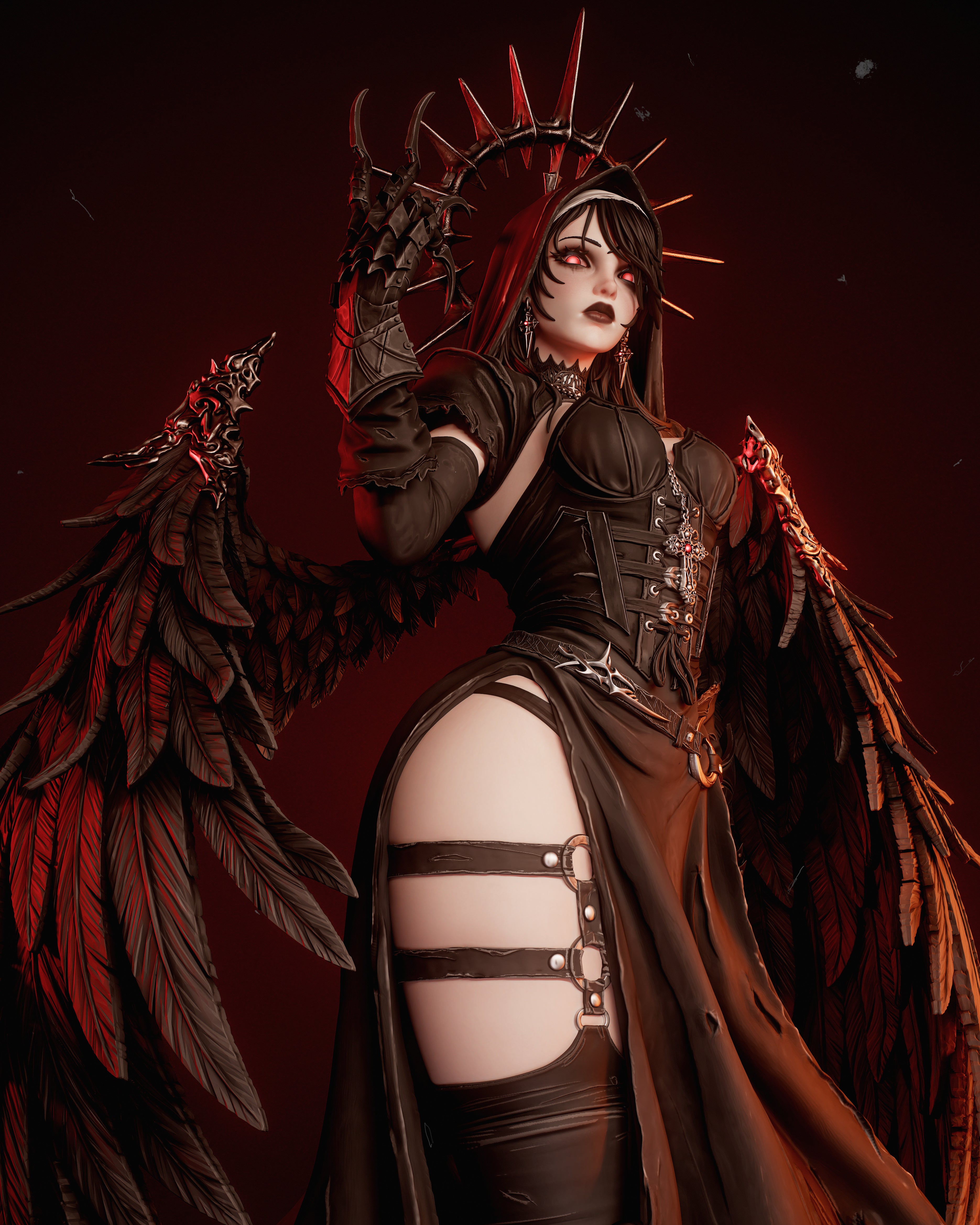 Abyssal Winged Harbinger | 1/6 Unpainted Resin Kit Model