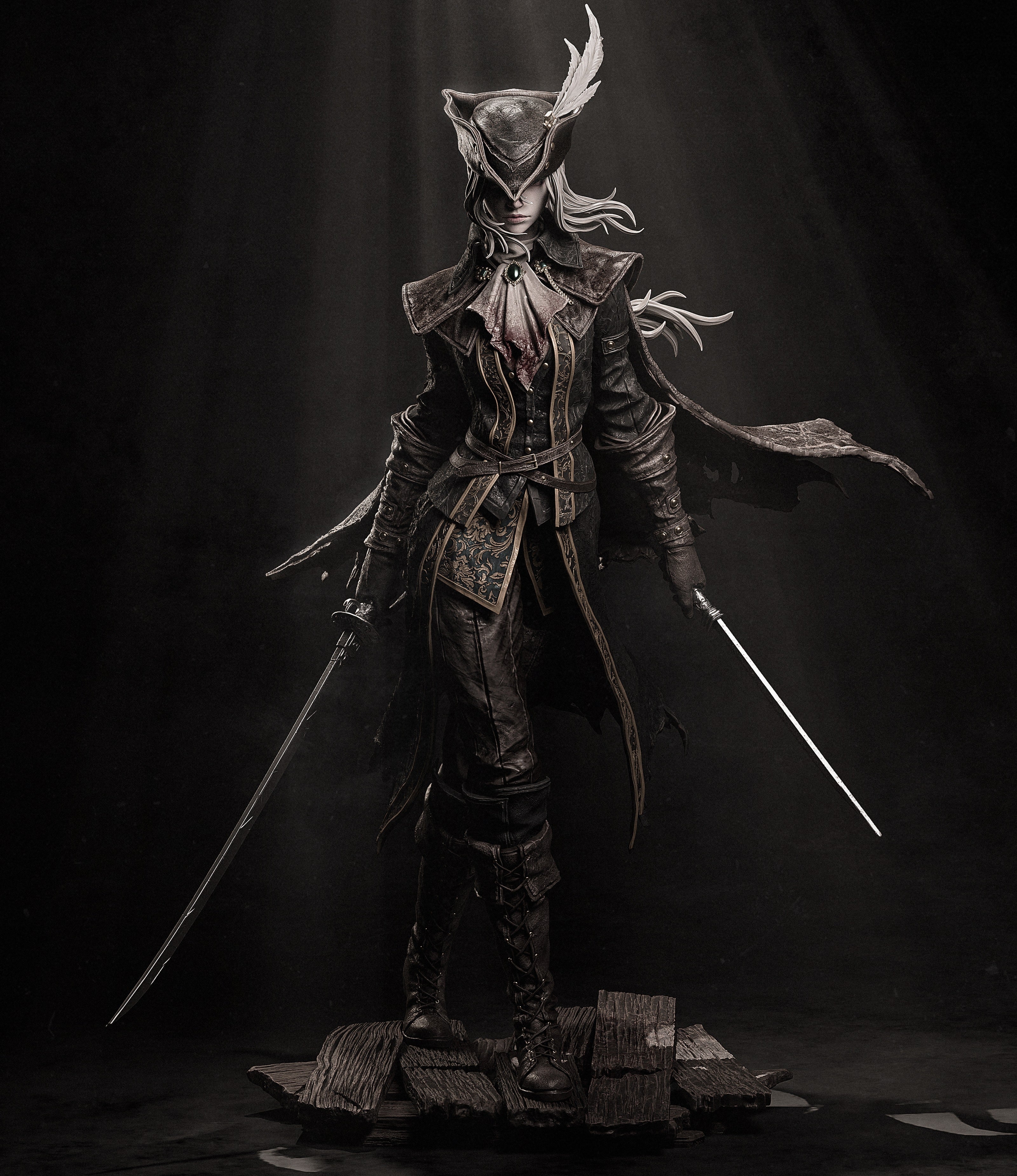 Shadowveil Feather Warden | 1/6 Unpainted Resin Kit Model