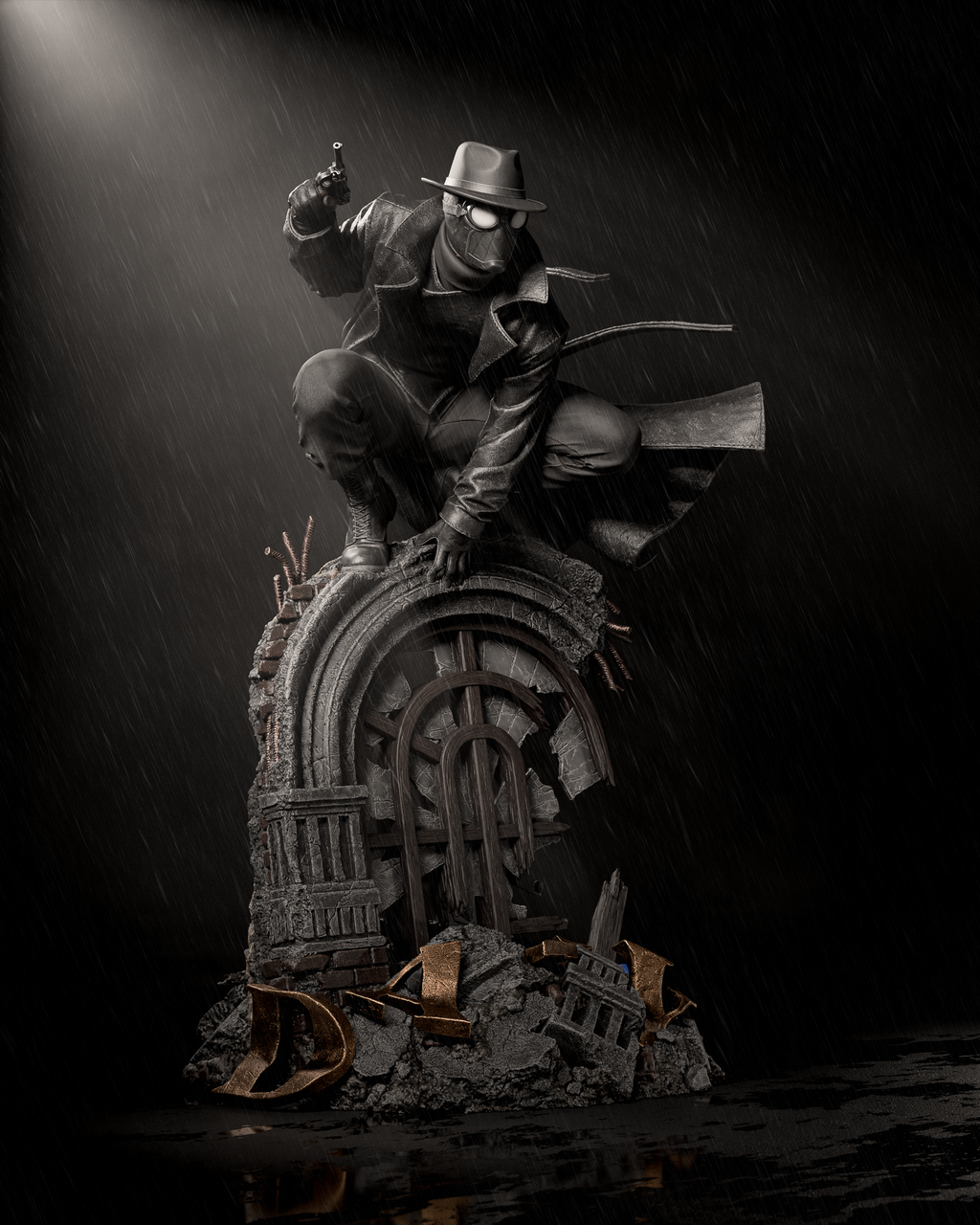 Shadowveil Vigilante | 1/6 Unpainted Resin Kit Model