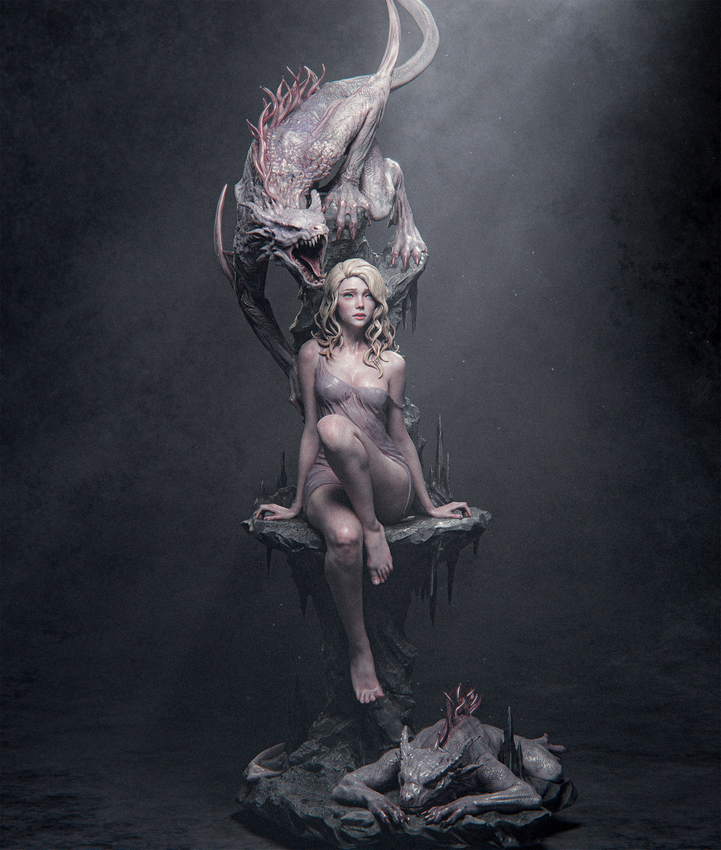 Pale Veil Dragonbound | 1/6 Unpainted Resin Kit Model