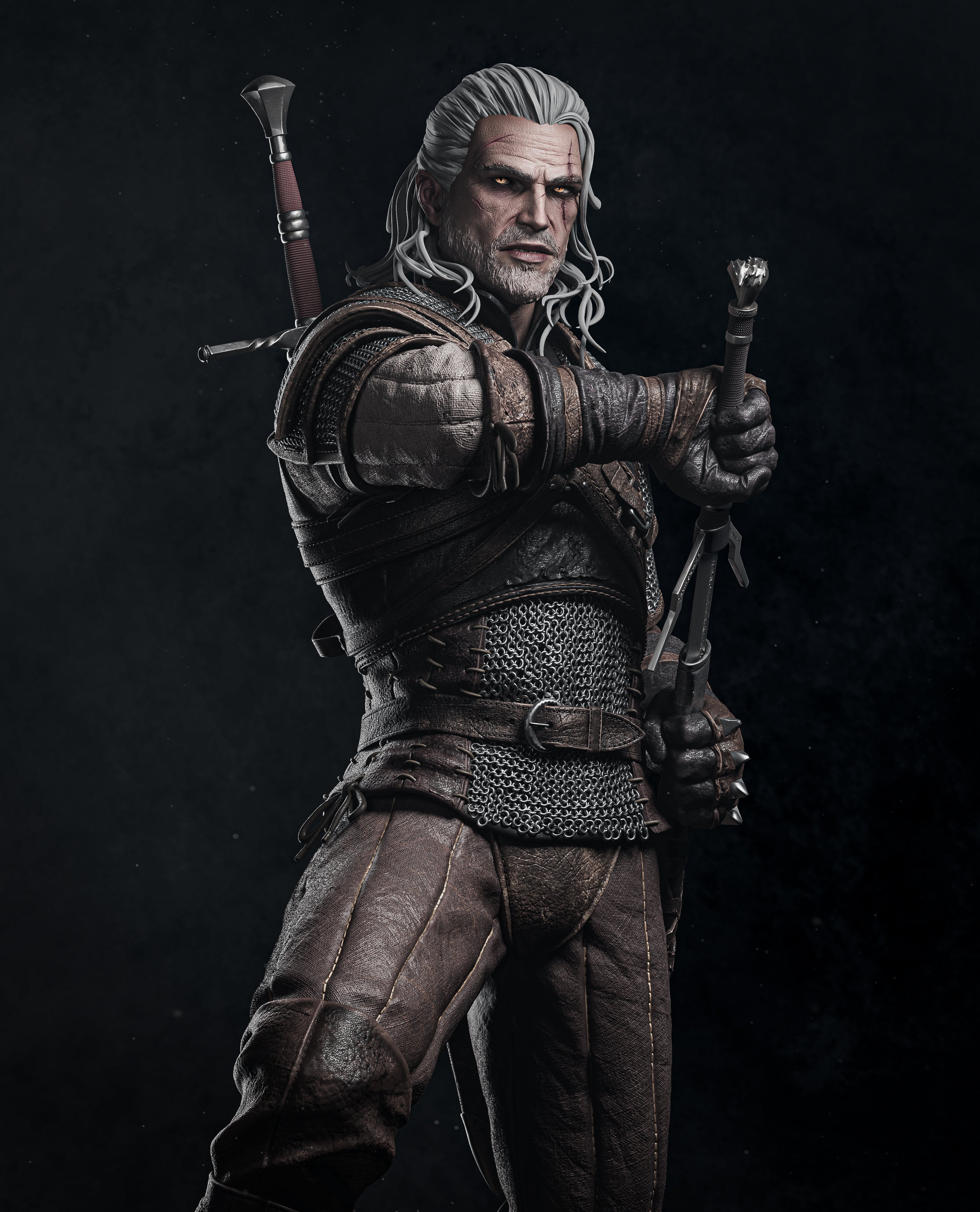 Ashen Wolf Slayer | 1/6 Unpainted Resin Kit Model