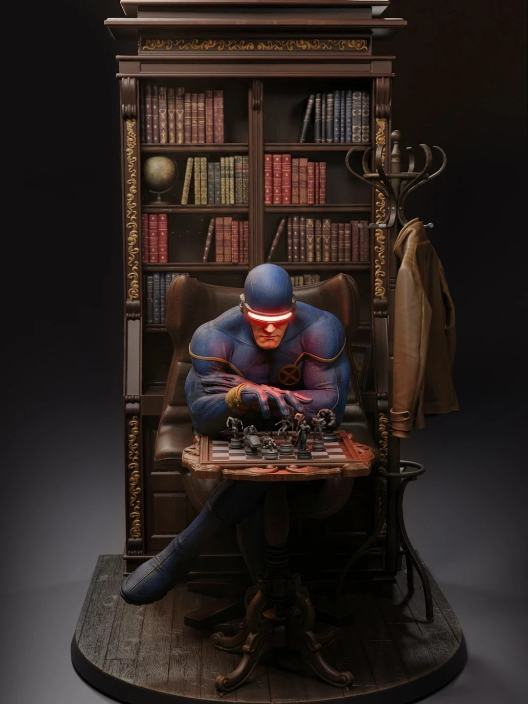 Crimson Visor Tactician | 1/6 Unpainted Resin Kit Model