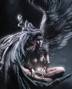 Obsidian Wing Seraph | 1/6 Unpainted Resin Kit Model