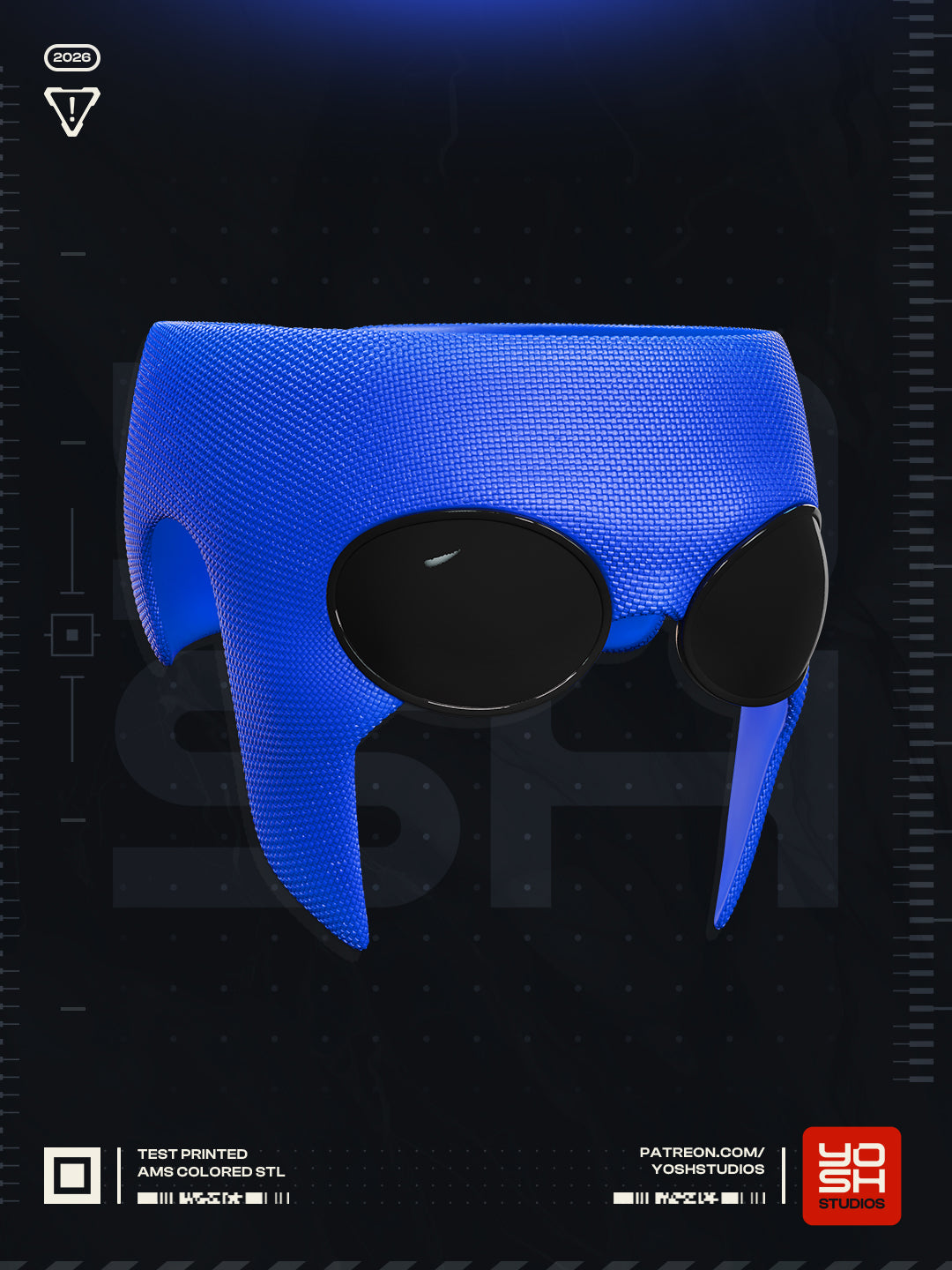 Ethereal Falcon Visor | Made To Fit Full Color FDM Model