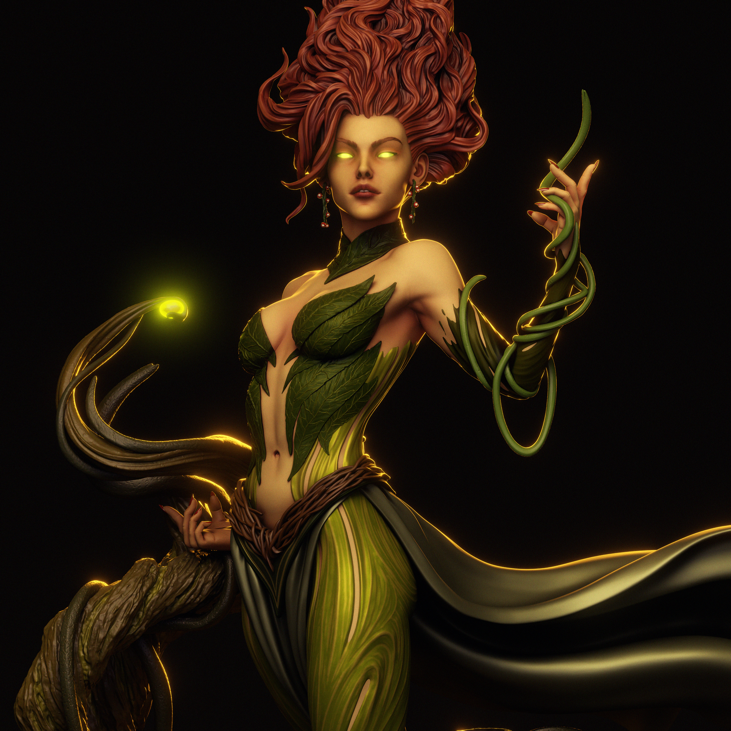 Verdant Vine Enchantress | 1/6 Unpainted Resin Kit Model