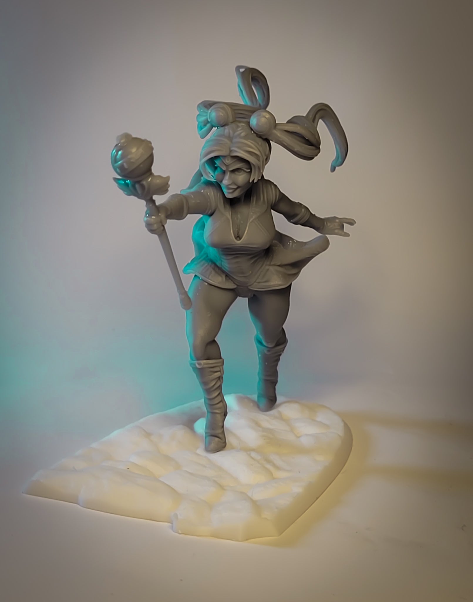 Frostblade Sisters | 32mm & 75mm Unpainted Resin Kit Model