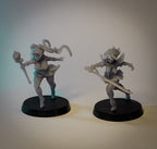 Frostblade Sisters | 32mm & 75mm Unpainted Resin Kit Model