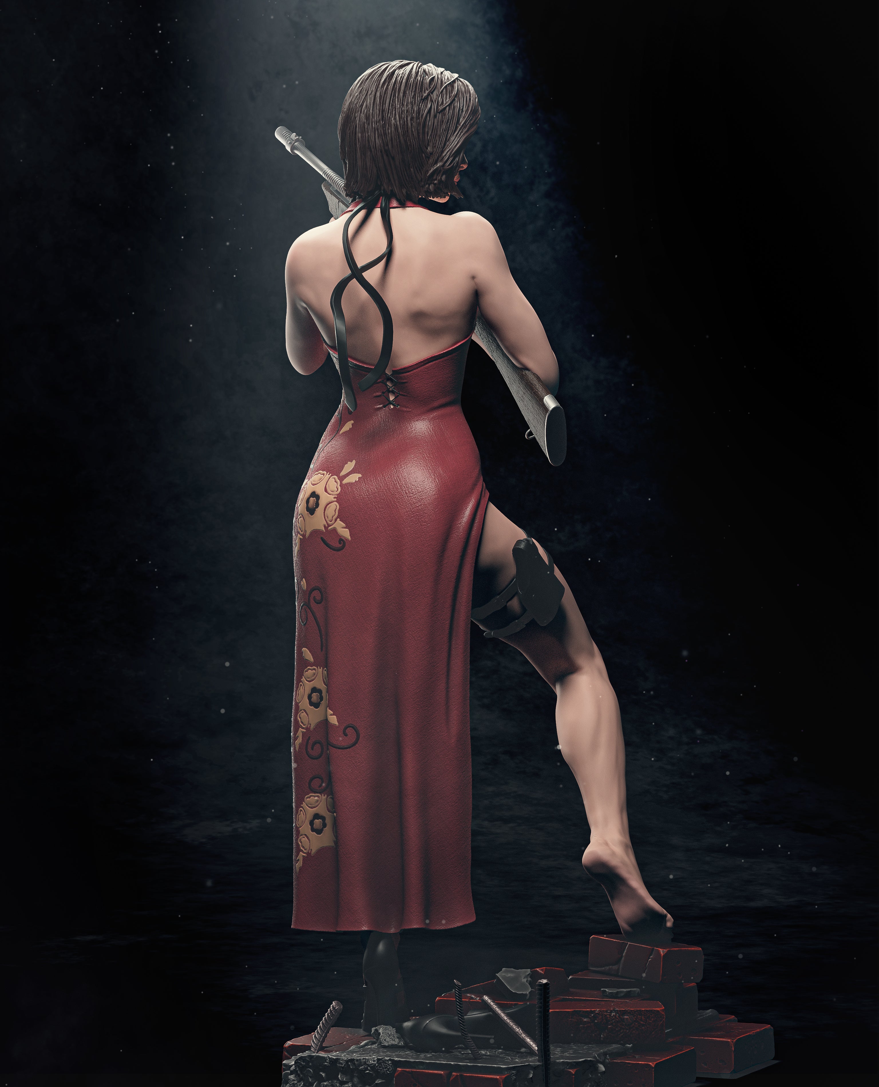 Scarlet Veil Operative | 1/6 Unpainted Resin Kit Model