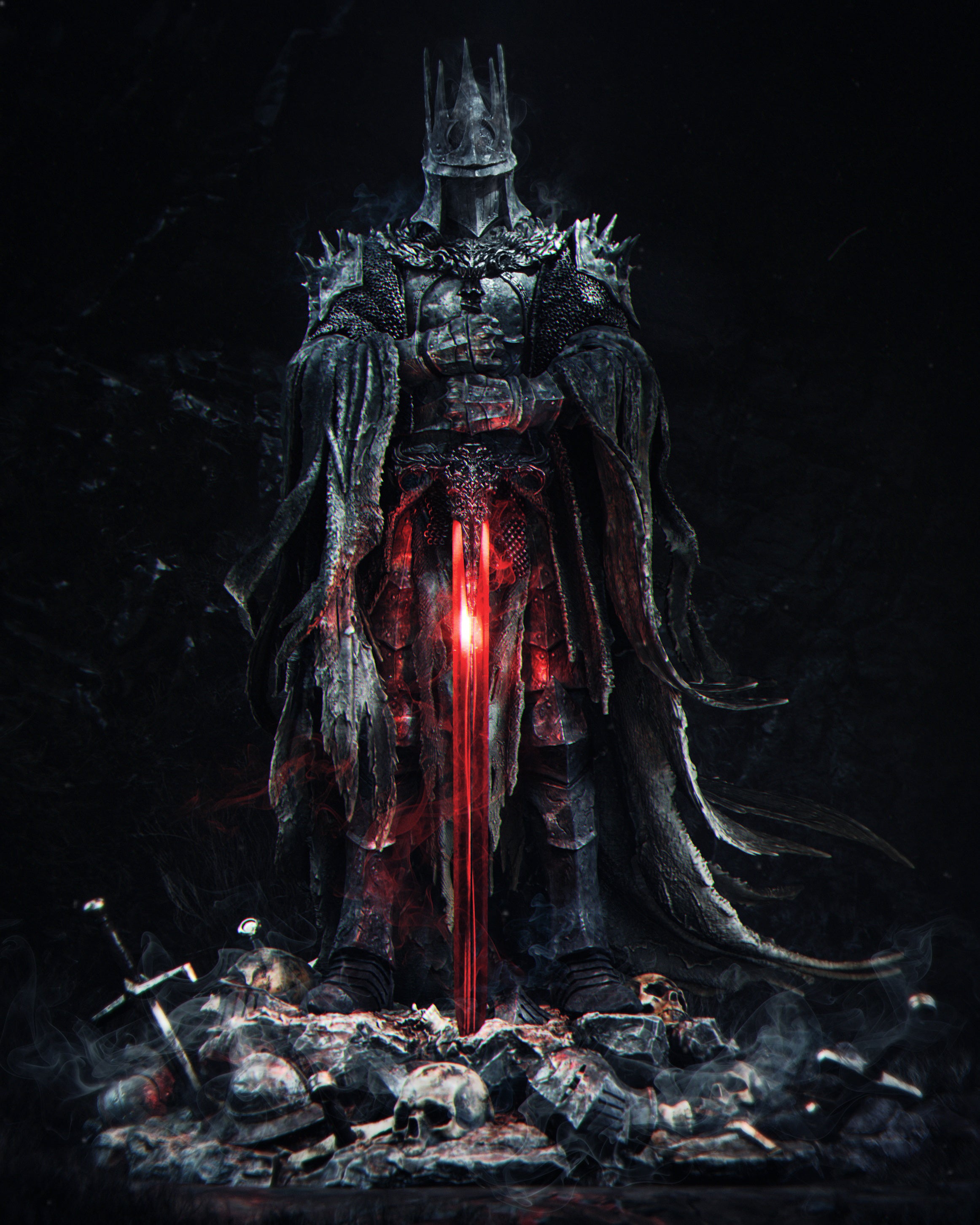 Shadowed Crown Sovereign | 1/6 Unpainted Resin Kit Model