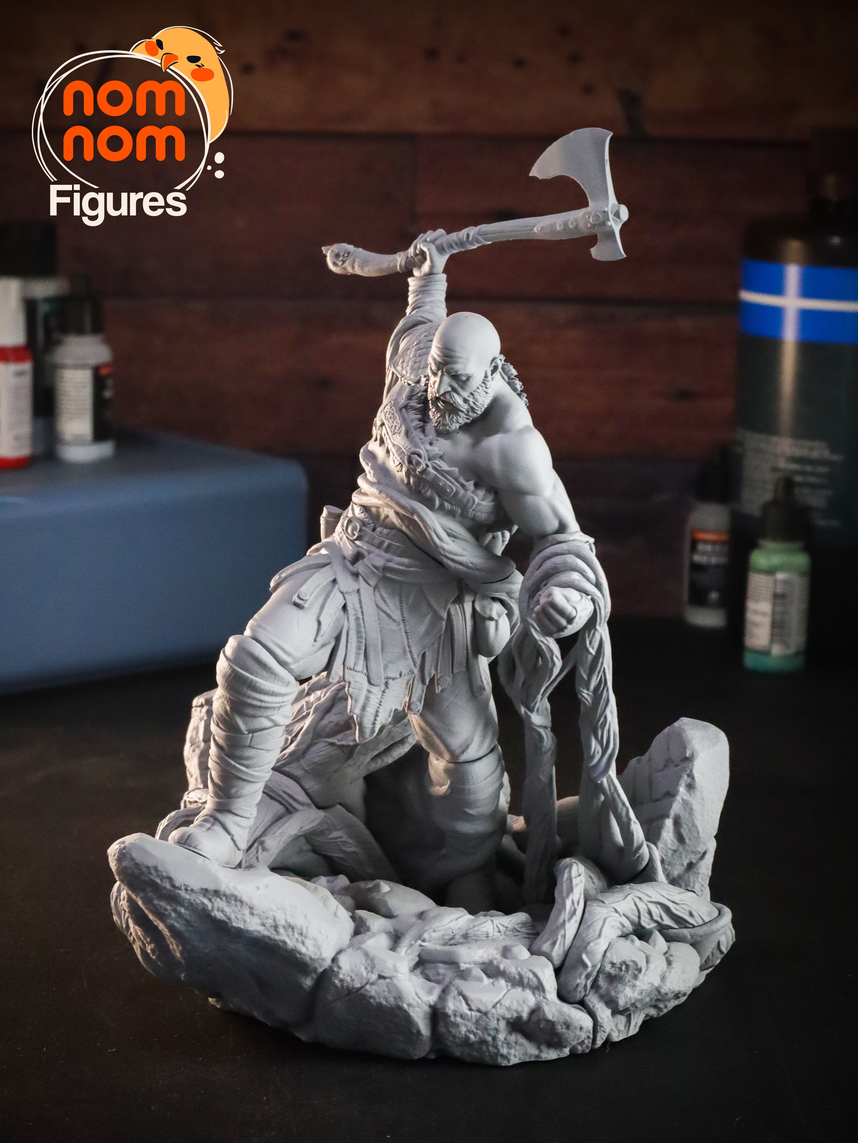 Ragebound Warlord | 1/10 Unpainted Resin Kit Model