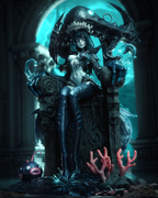 Abyssal Leviathan Queen | 1/6 Unpainted Resin Kit Model