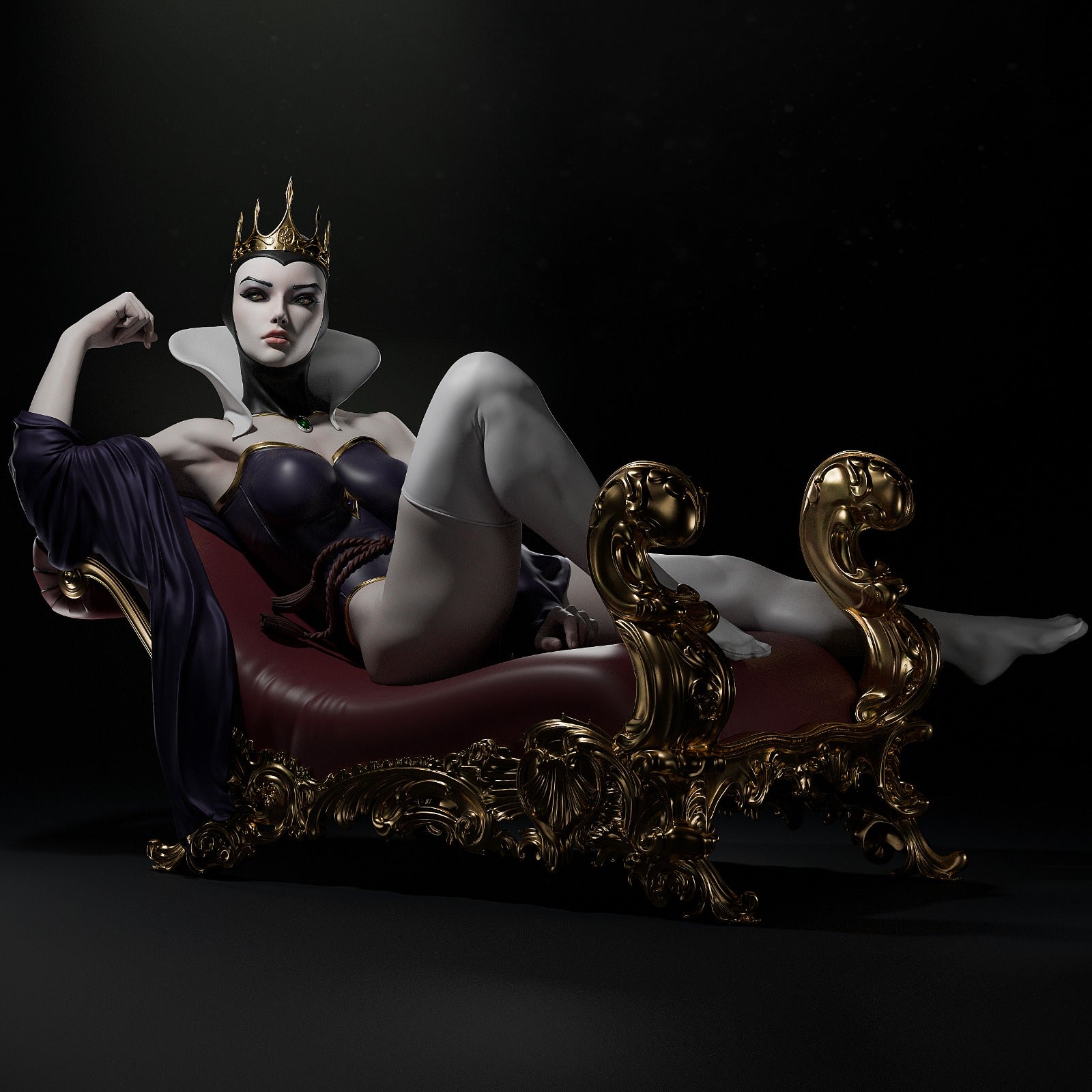 Ebony Crown Sovereign | 1/6 Unpainted Resin Kit Model