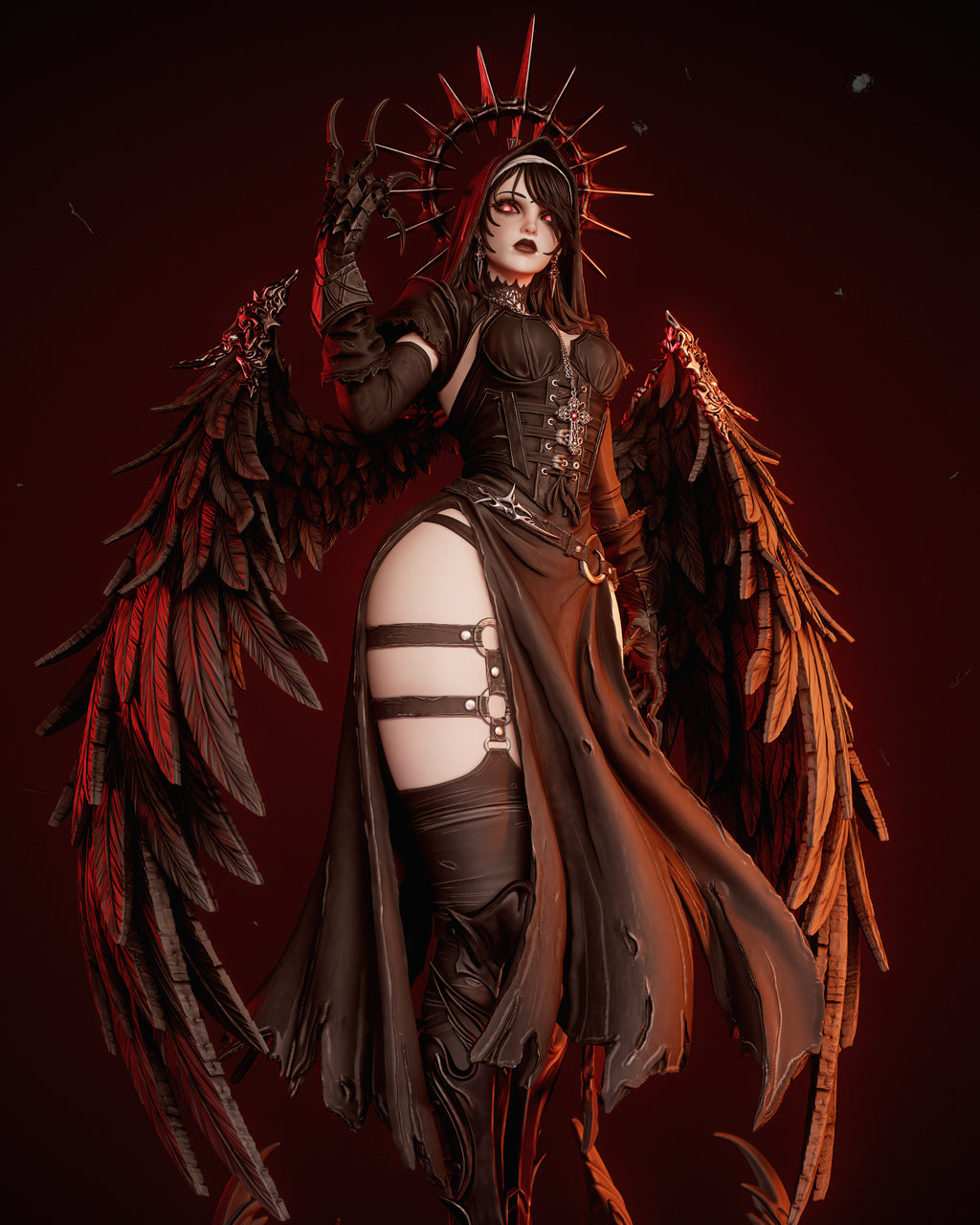Abyssal Winged Harbinger | 1/6 Unpainted Resin Kit Model