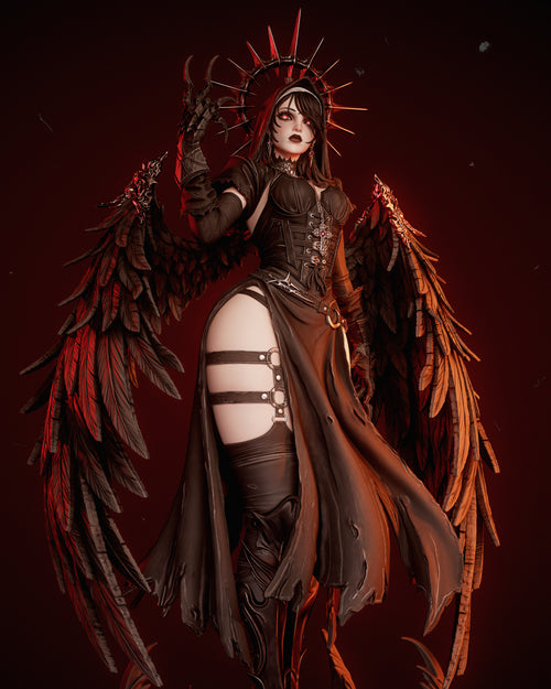 Abyssal Winged Harbinger | 1/6 Unpainted Resin Kit Model