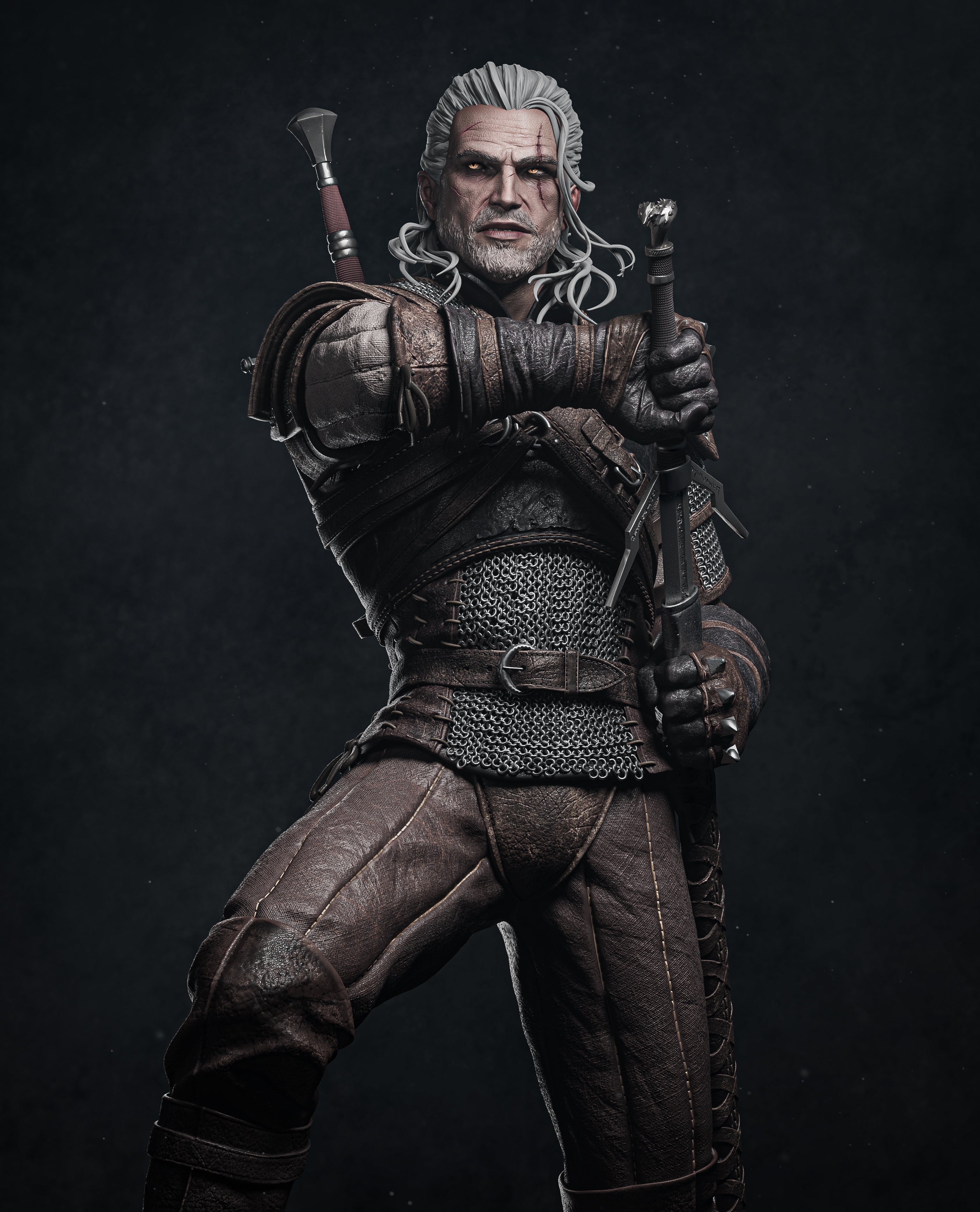 Ashen Wolf Slayer | 1/6 Unpainted Resin Kit Model