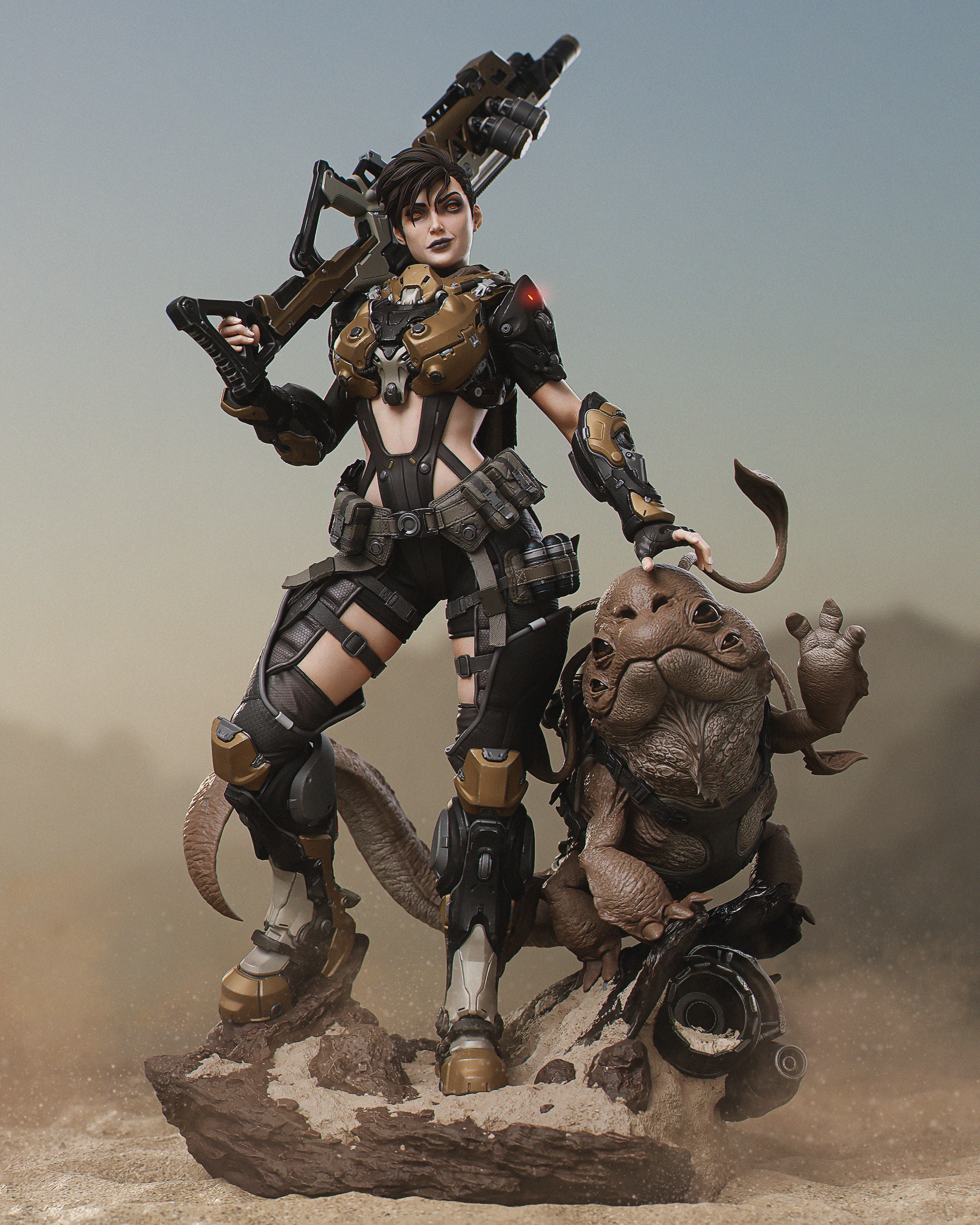 Iron Serpent Wasteland Warden | 1/6 Unpainted Resin Kit Model