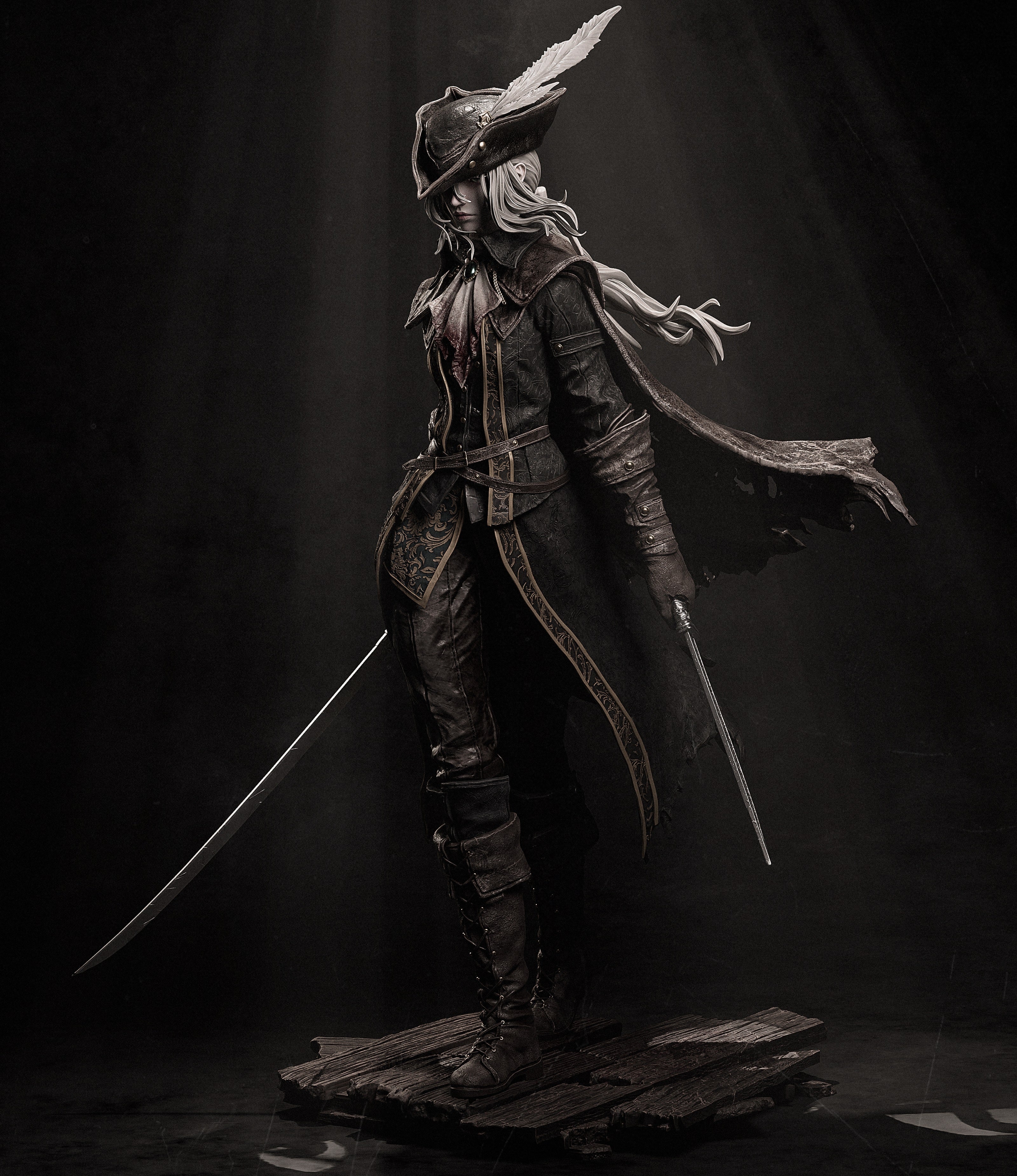 Shadowveil Feather Warden | 1/6 Unpainted Resin Kit Model